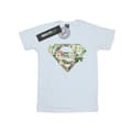 Miniatyrbillede 1 af 3: DC Comics Womens/Ladies Supergirl Floral Shield Cotton Boyfriend T-Shirt