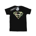 Miniatyrbillede 1 af 3: DC Comics Womens/Ladies Supergirl Floral Shield Cotton Boyfriend T-Shirt