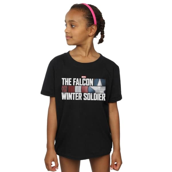 Marvel T-shirt i bomull med logotyp för The Falcon And The Winter Soldier