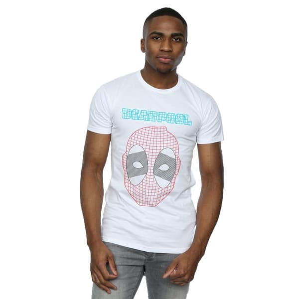 Marvel Mens Deadpool Mesh Head T-Shirt