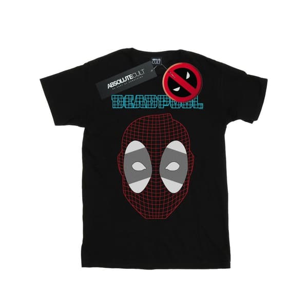 Marvel Mens Deadpool Mesh Head T-Shirt