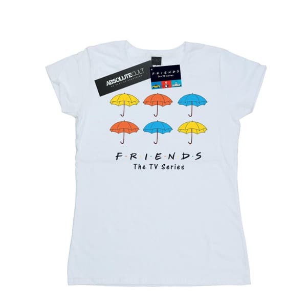Friends Womens/Ladies Coloured Umbrellas Cotton T-Shirt