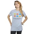 Miniatyrbild 2 av 3: Friends Boyfriend-t-shirt i bomull med färgade paraplyer för damer/damer