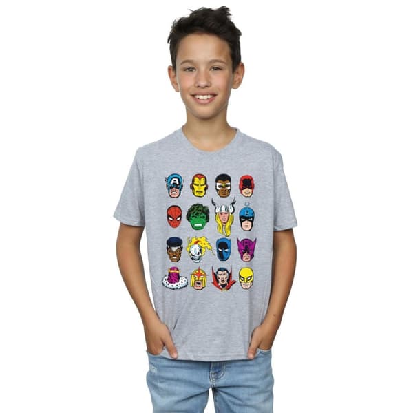 Marvel Boys Comics Faces T-Shirt