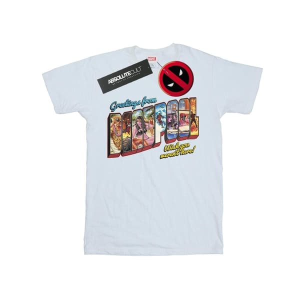 Marvel Mens Deadpool Greetings T-Shirt