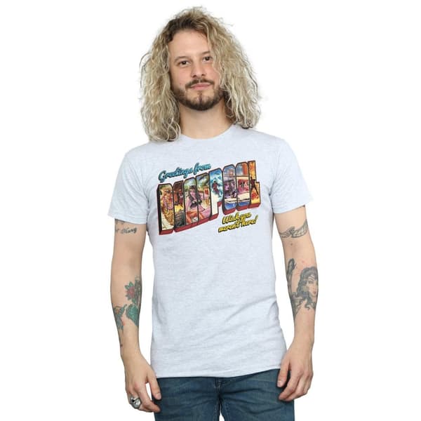 Marvel Mens Deadpool Greetings T-Shirt