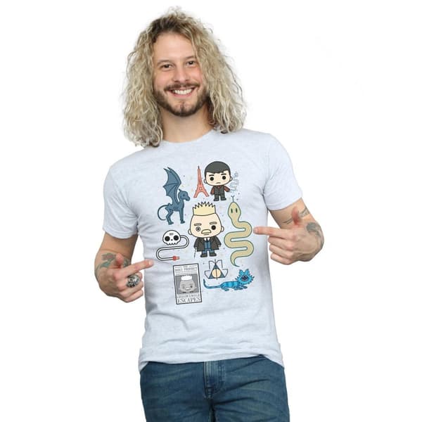 Fantastic Beasts Mens Chibi Grindelwald T-Shirt