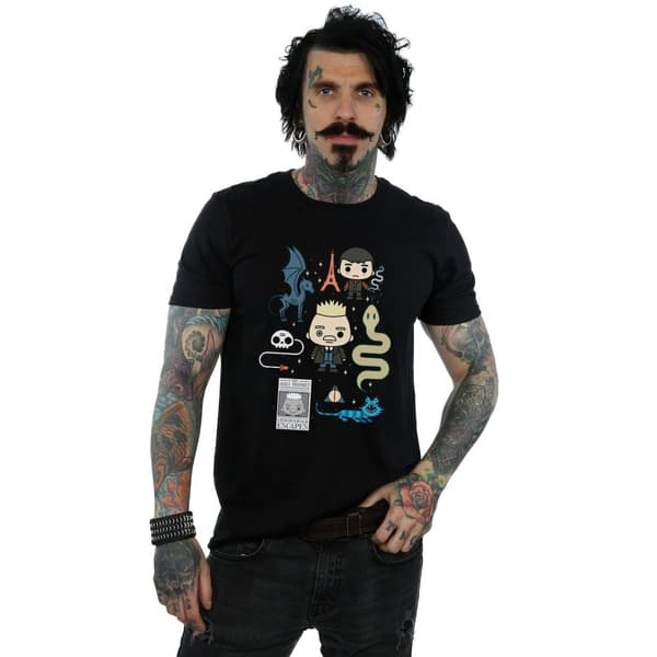 Fantastic Beasts Mens Chibi Grindelwald T-Shirt