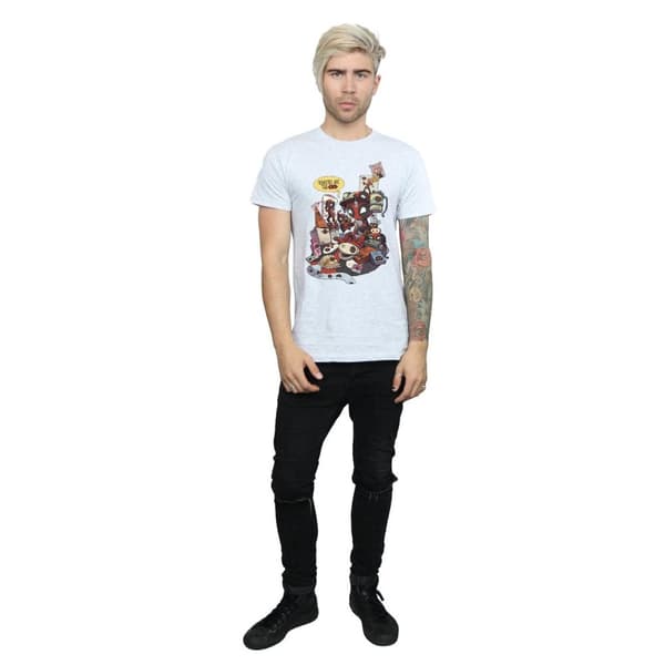 Marvel Mens Deadpool Merchandise Royalties T-shirt