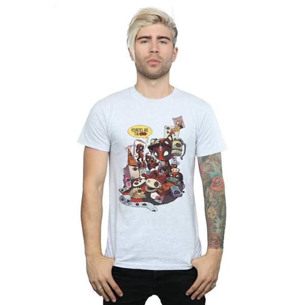 Marvel Mens Deadpool Merchandise Royalties T-shirt