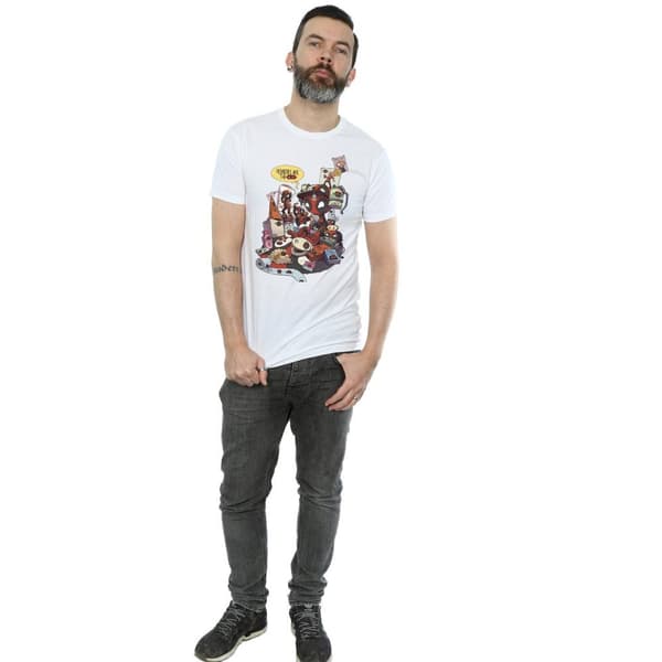 Marvel Mens Deadpool Merchandise Royalties T-shirt
