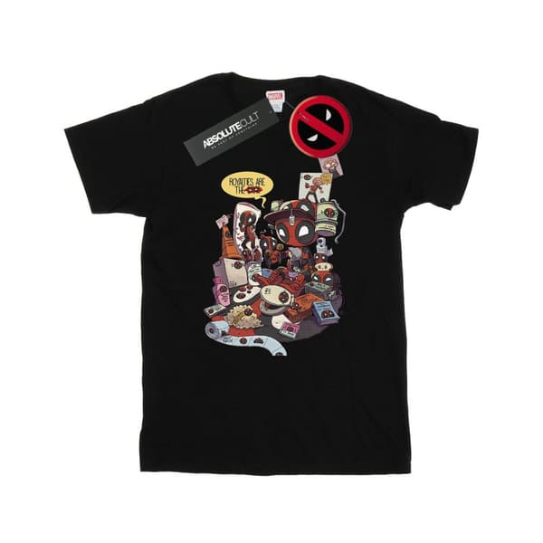 Marvel Mens Deadpool Merchandise Royalties T-shirt