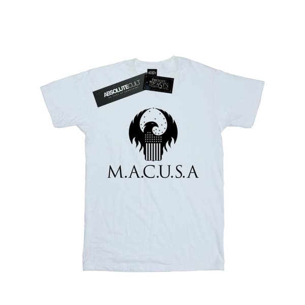 Fantastic Beasts Womens/Ladies MACUSA Logo Cotton Boyfriend T-Shirt