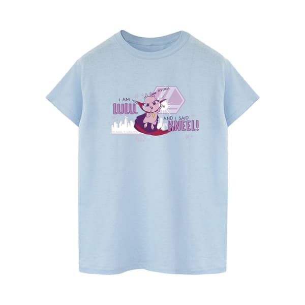 DC Comics Womens/Ladies DC Comics DC League Of Super-Pets Lulu Evil Genius Cotton Boyfriend T-Shirt