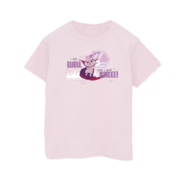 DC Comics Womens/Ladies DC Comics DC League Of Super-Pets Lulu Evil Genius Cotton Boyfriend T-Shirt Baby Pink XL