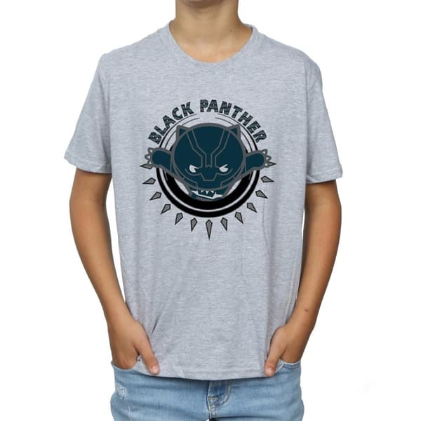 Marvel Boys Kawaii Black Panther Pounce T-Shirt