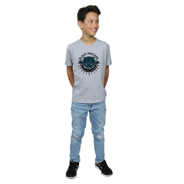 Marvel Boys Kawaii Black Panther Pounce T-Shirt