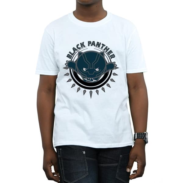 Marvel Boys Kawaii Black Panther Pounce T-Shirt