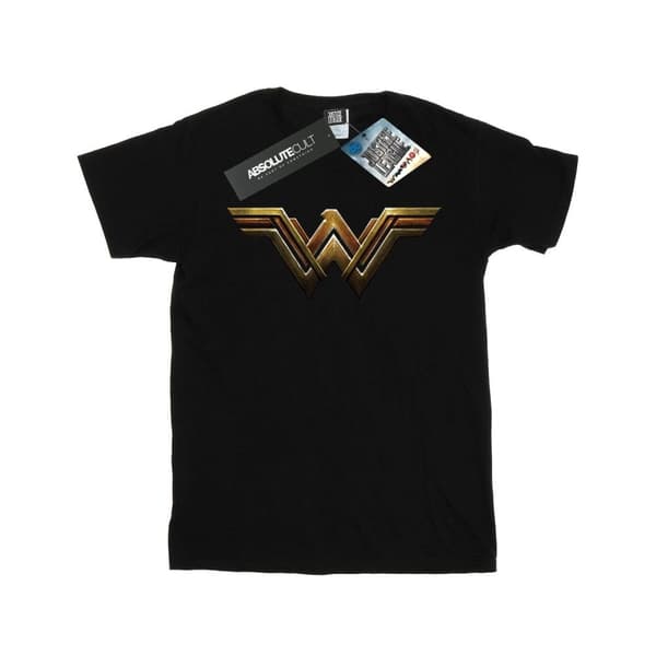 DC Comics T-shirt med Wonder Woman-emblem från Justice League-filmen för pojkar