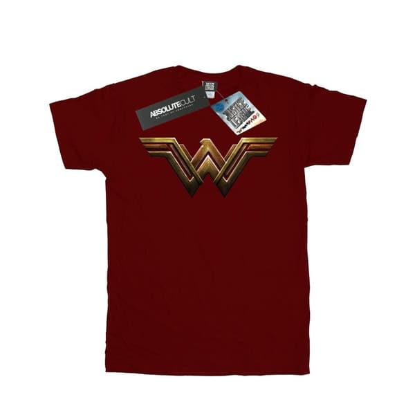 DC Comics T-shirt med Wonder Woman-emblem från Justice League-filmen för pojkar