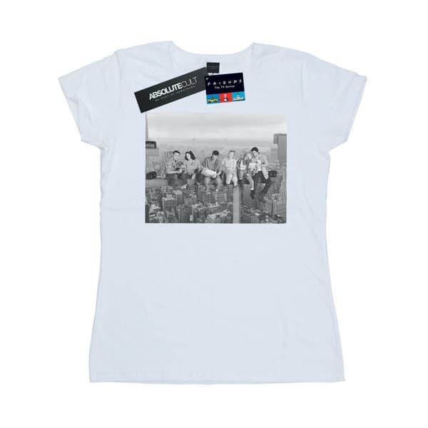 Friends T-shirt i bomull med byggfoto för damer/damer