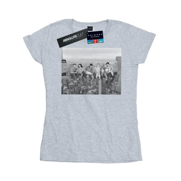 Friends T-shirt i bomull med byggfoto för damer/damer