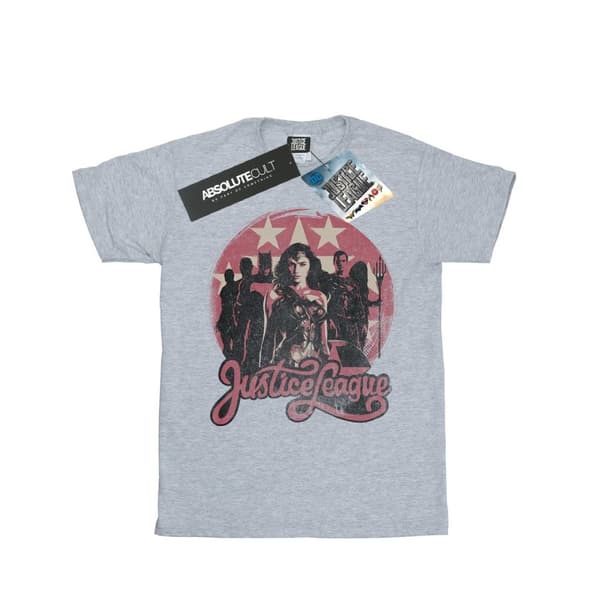 DC Comics T-shirt i bomull för flickor Justice League Movie Group Pose