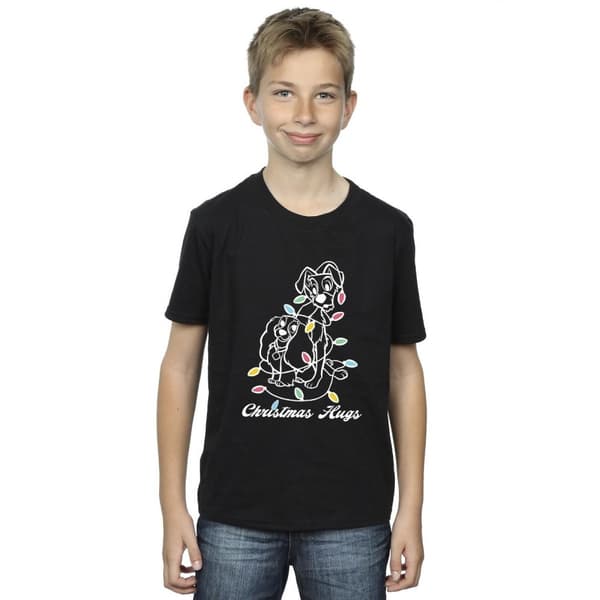 Disney Boys Lady And The Trump Christmas Hugs T-Shirt