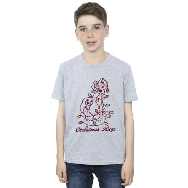 Disney Boys Lady And The Trump Christmas Hugs T-Shirt