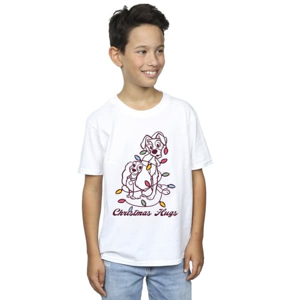 Disney Boys Lady And The Trump Christmas Hugs T-Shirt