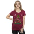 Miniatyrbild 2 av 5: Elf T-shirt i bomull med julgran för kvinnor/damer