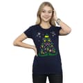 Miniatyrbild 2 av 5: Elf T-shirt i bomull med julgran för kvinnor/damer