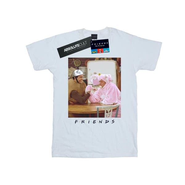 Friends T-shirt i bomull med armbrytning från Ross och Chandler för flickor