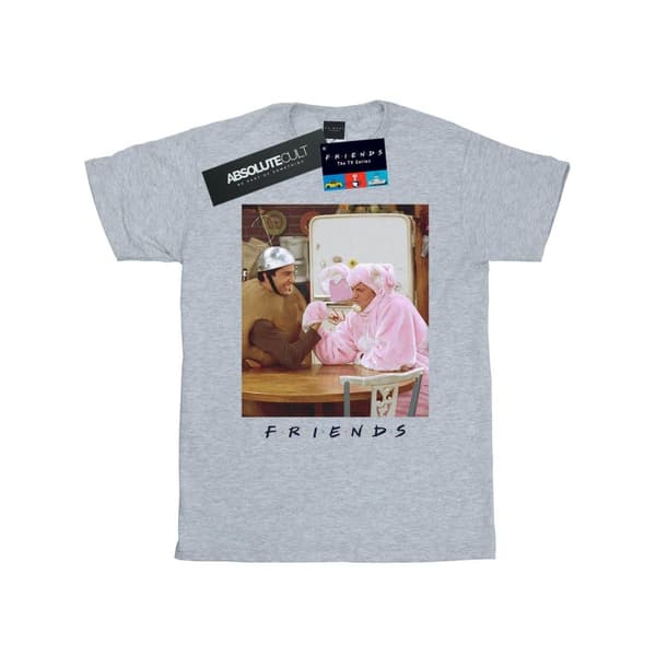 Friends T-shirt i bomull med armbrytning från Ross och Chandler för flickor