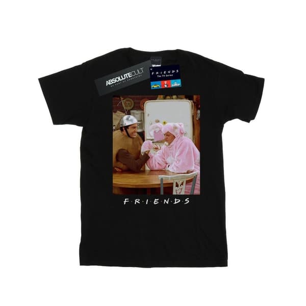 Friends T-shirt i bomull med armbrytning från Ross och Chandler för flickor