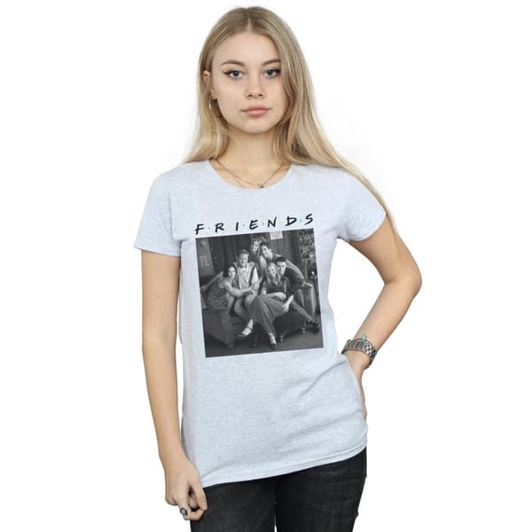 Friends Womens/Ladies Black And White Photo Cotton T-Shirt