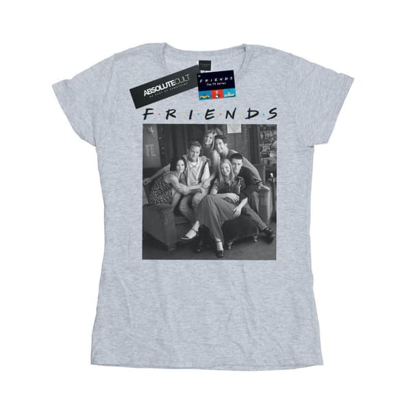 Friends Womens/Ladies Black And White Photo Cotton T-Shirt