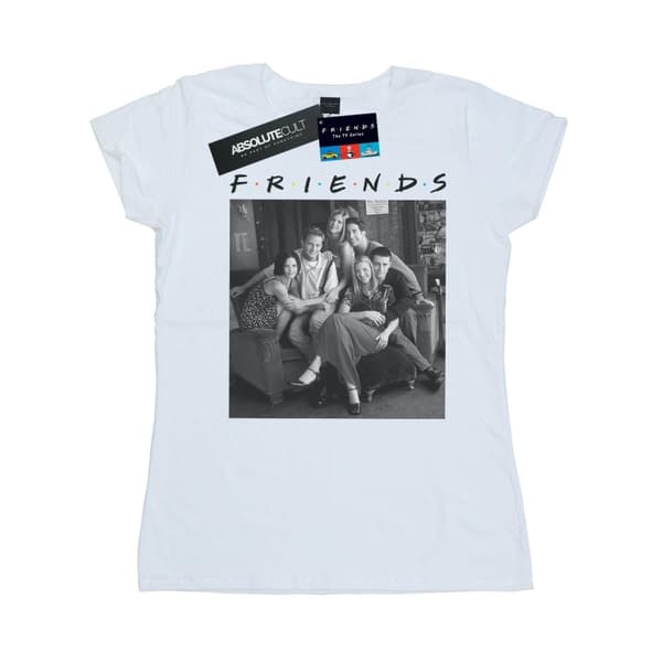 Friends Womens/Ladies Black And White Photo Cotton T-Shirt