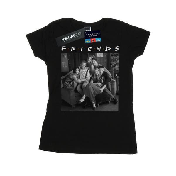 Friends Womens/Ladies Black And White Photo Cotton T-Shirt