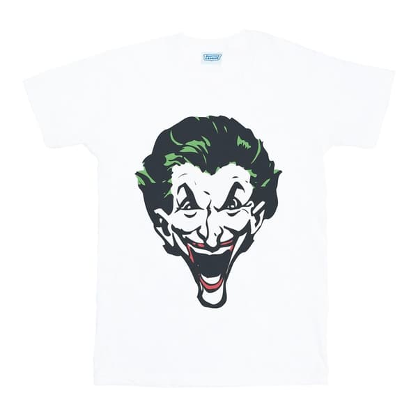 DC Comics Womens/Ladies The Joker Big Face Cotton Boyfriend T-Shirt