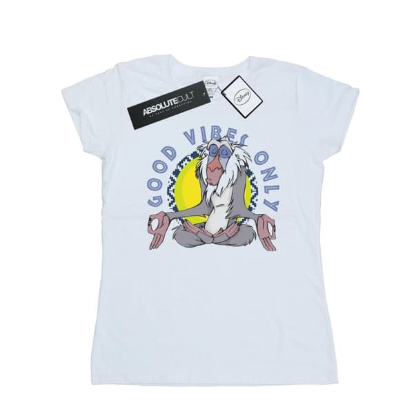 Disney Womens/Ladies The Lion King Rafiki Good Vibes Only Cotton T-Shirt