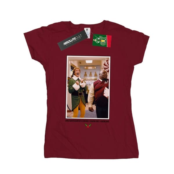 Elf Dam/Tjej OMG Santa Foto Bomulls-T-shirt