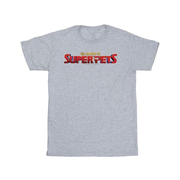 DC Comics Mens DC Comics DC League Of Super-Pets Movie Logo T-Shirt