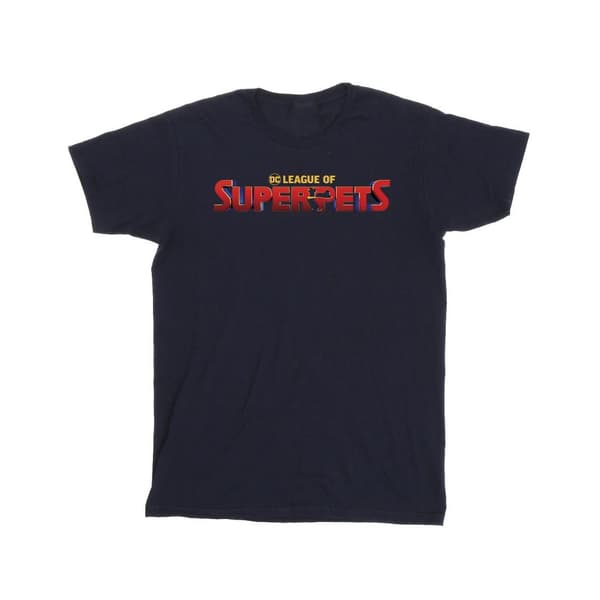 DC Comics Mens DC Comics DC League Of Super-Pets Movie Logo T-Shirt