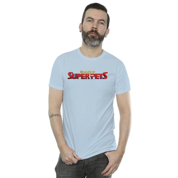 DC Comics Mens DC Comics DC League Of Super-Pets Movie Logo T-Shirt