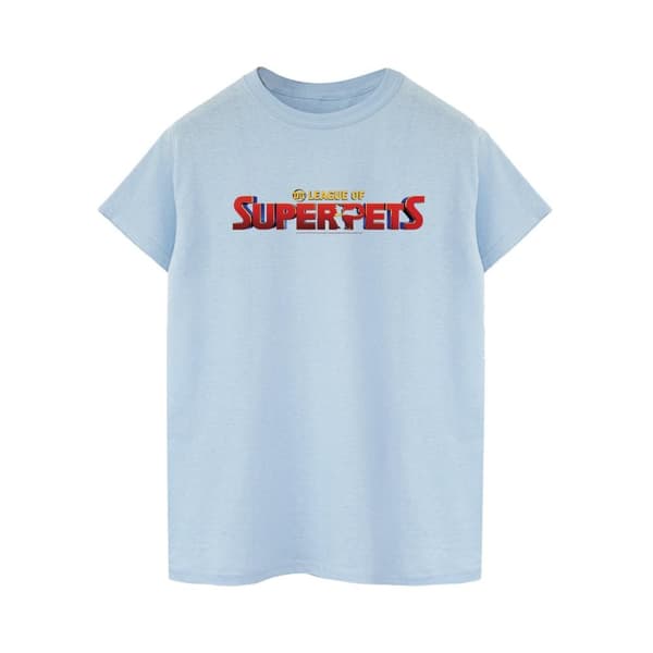 DC Comics Mens DC Comics DC League Of Super-Pets Movie Logo T-Shirt