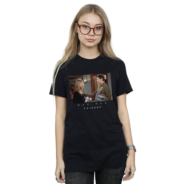 Friends Womens/Ladies Man Bag Cotton Boyfriend T-Shirt