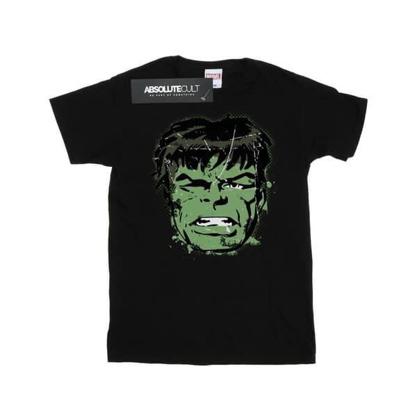 Marvel T-shirt med tryck på Hulkens ansikte för pojkar