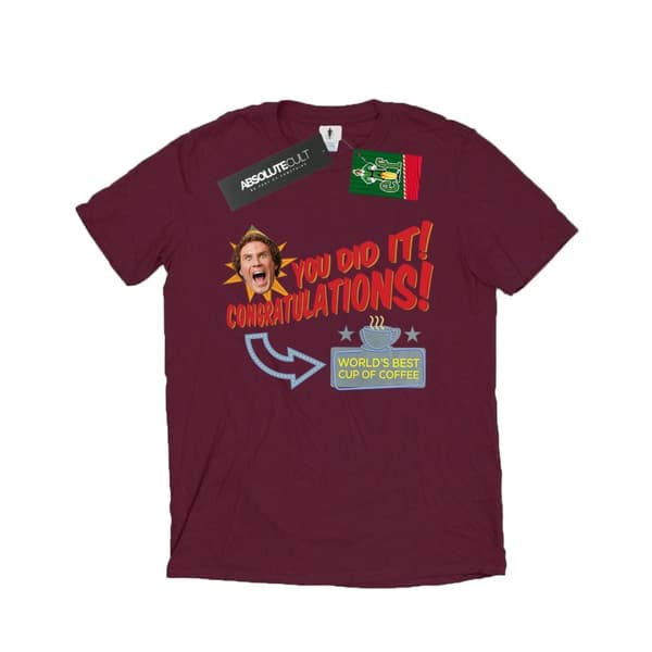 Elf Mens World´s Best Coffee T-Shirt