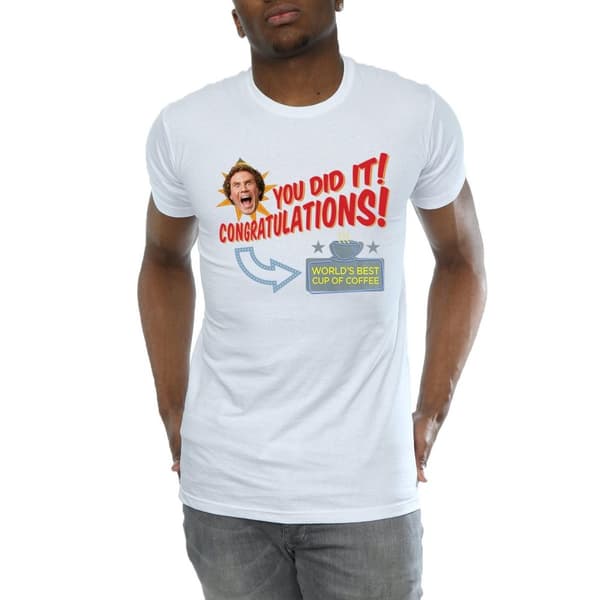 Elf Mens World´s Best Coffee T-Shirt
